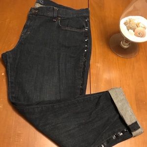 Old Navy Jeans w/ Black Sequin Stripe